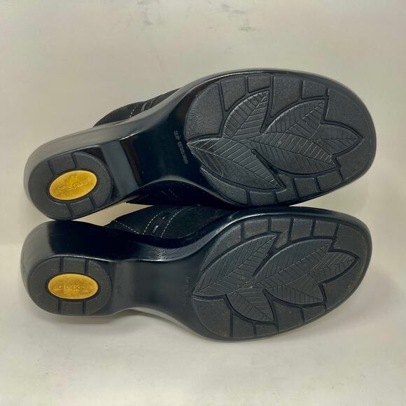 Softspots Mule Clogs Black Suede Comfort Shoes Womens 9 Wide 00.1=I.10.9 - Picture 9 of 10